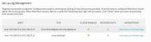 Set up Log Management window for Getting Started Wizard.